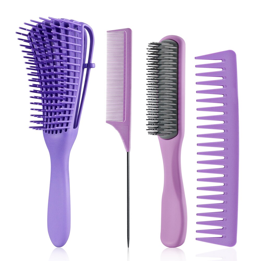 4/pcs Detangle Brush Hair Comb Set