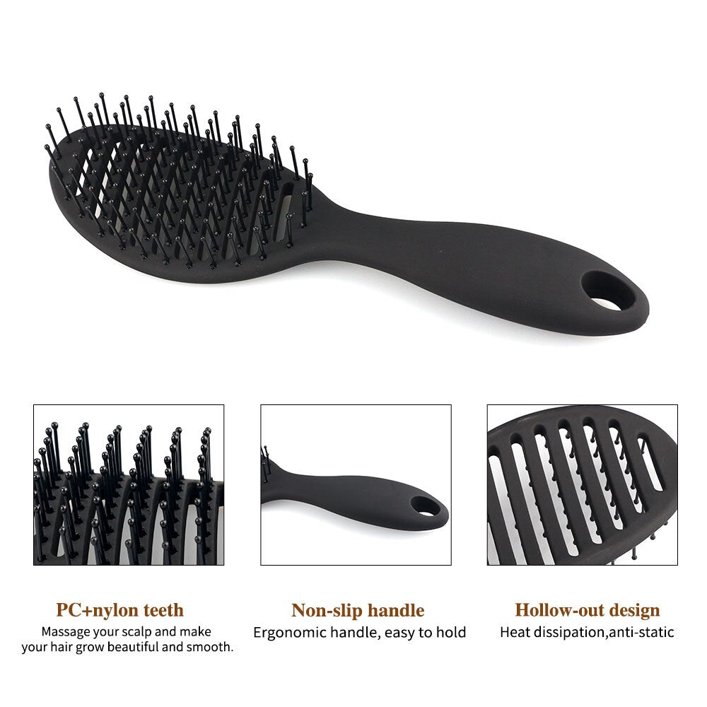 Black Heat Resistant Carbon Hair Set