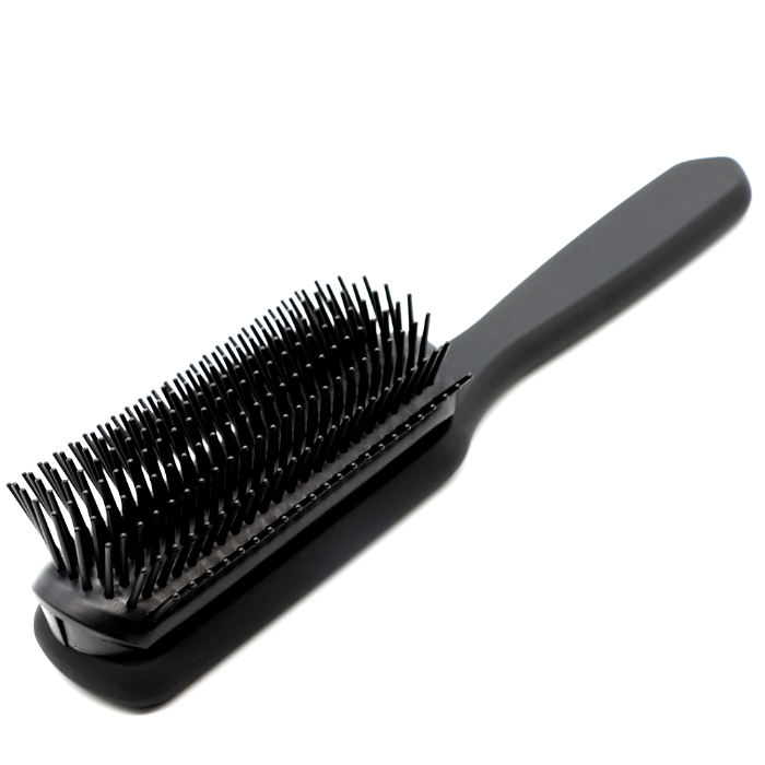 9 Line TeethBrush For Hair Comb In Black