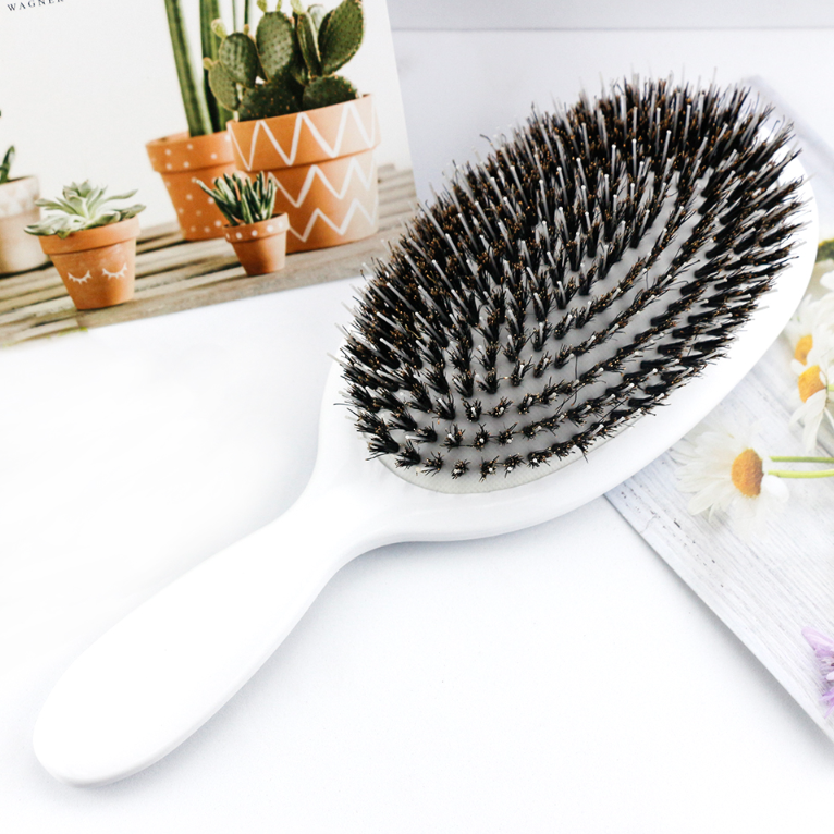 Boar Bristle Paddle Hair Brush