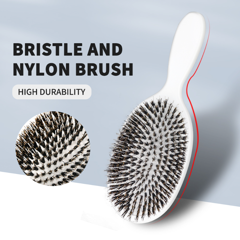 Boar Bristle Paddle Hair Brush