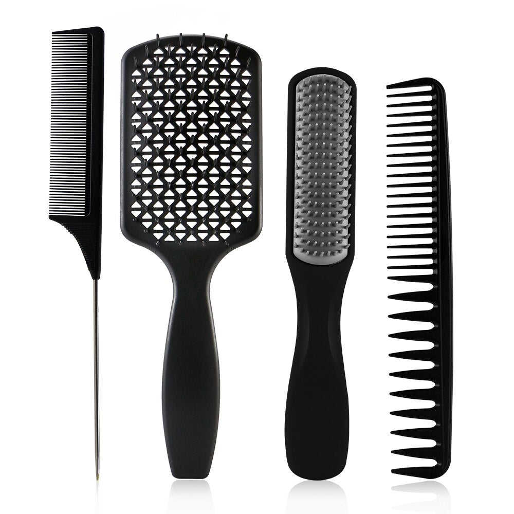 4/pcs Detangle Brush Hair Comb Set