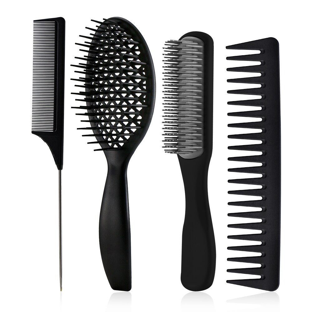 4/pcs Detangle Brush Hair Comb Set