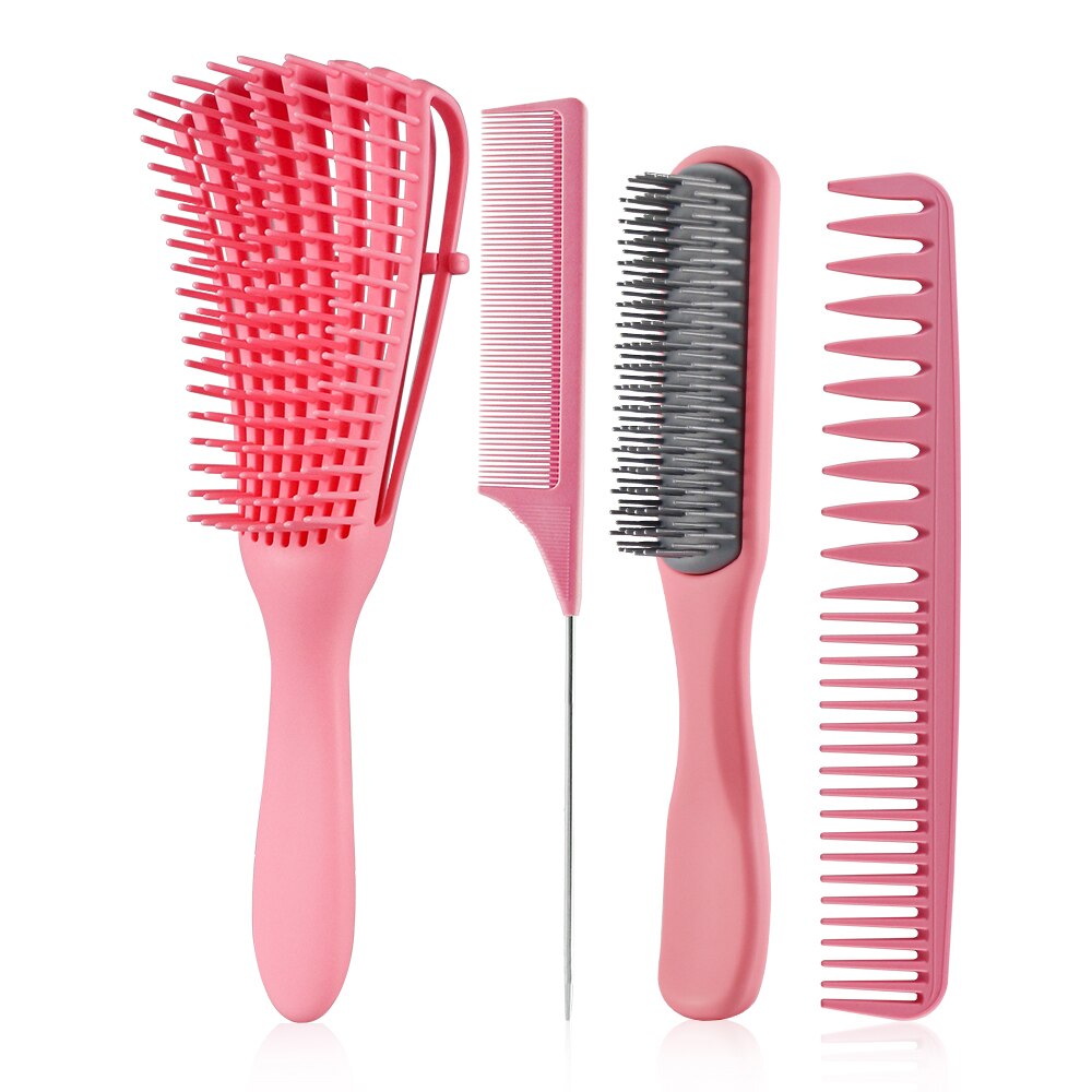 4/pcs Detangle Brush Hair Comb Set