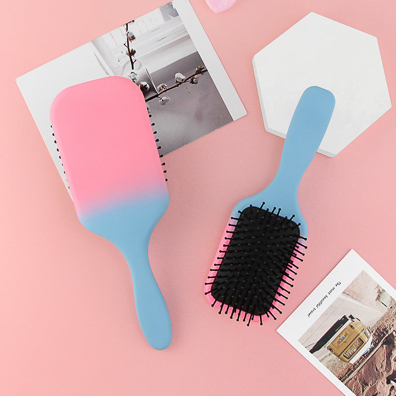 Ombre Pink Blue Detangle Hair Brush 4pcs/Set