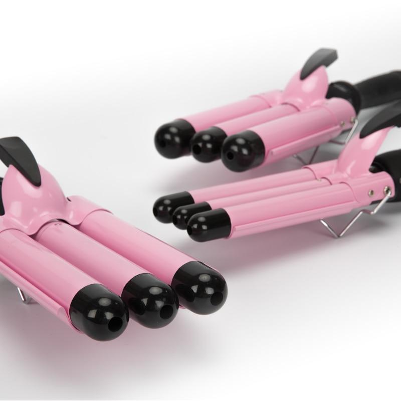 19mm/25mm/28mm Ceramic Triple Barrel Hair Curler