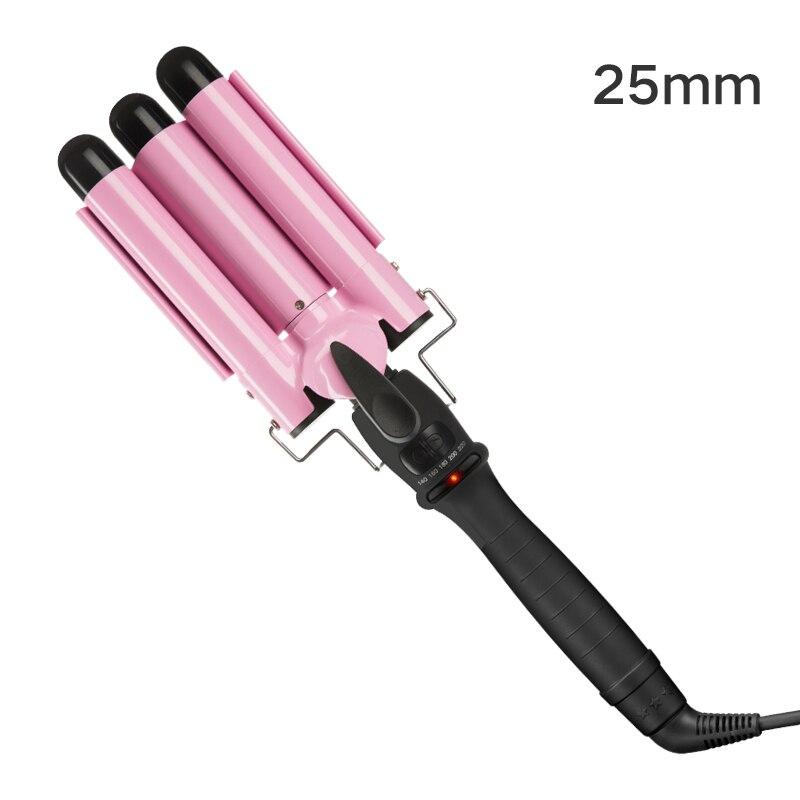 19mm/25mm/28mm Ceramic Triple Barrel Hair Curler