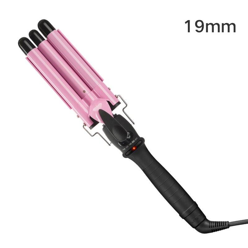 19mm/25mm/28mm Ceramic Triple Barrel Hair Curler