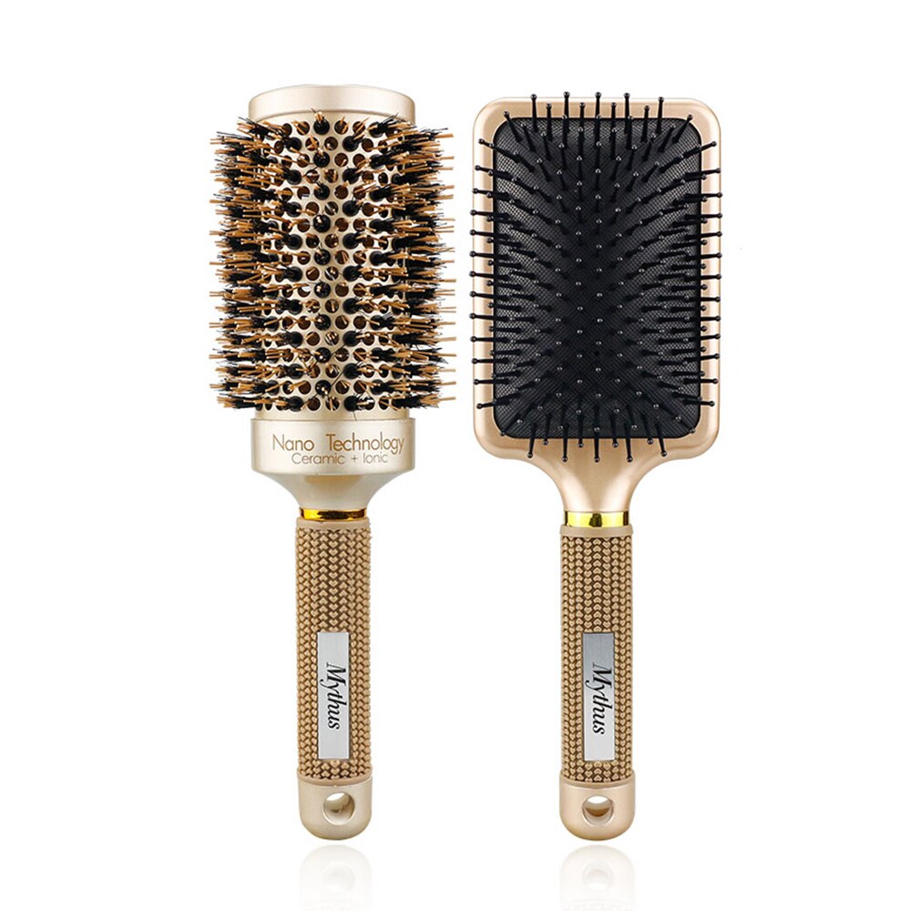 Salon Hair Styling Brush Kit Gold