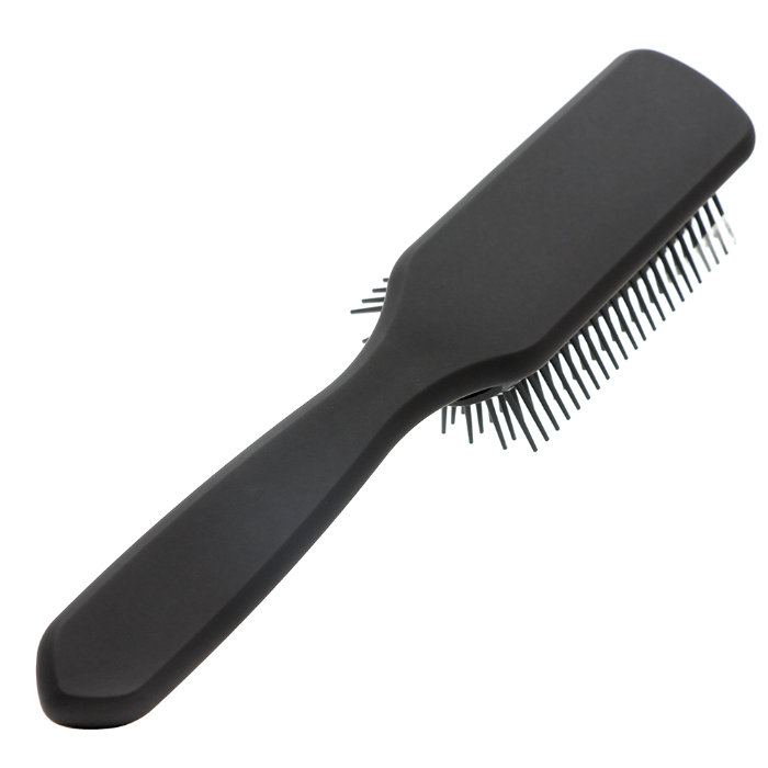 9 Line TeethBrush For Hair Comb In Black